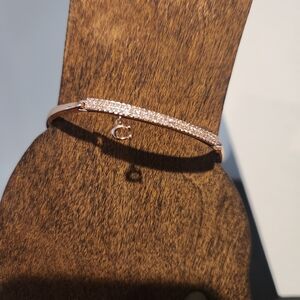 Coach Rose Gold Bracelet with Charm